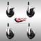 Service Caster 5 Inch 316SS Soft Rubber Swivel 3/4 Inch Stem Caster Lock Brake SCC, 2PK SCC-SS316TTLEX20S514-SRS-2-S-2-34 - alternate 4
